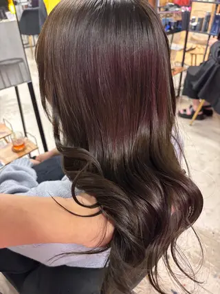 セミロング 透明感カラー🫧 Rico💗空き🈶のヘアスタイル