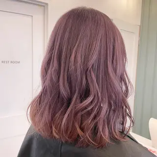 ミディアム カラー La fith hair fun 池袋店【ラフィスヘアーファン】所属・🦋透明感カラー/レ イヤー/ruru🦋のヘアスタイル