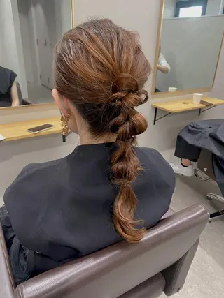 セミロング ヘアアレンジ 🫧【公式】 Lig.横浜🫧のヘアスタイル