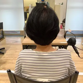 ショート カラー パーマ エイジングケア特化 美容師✂️山崎竜二のヘアスタイル