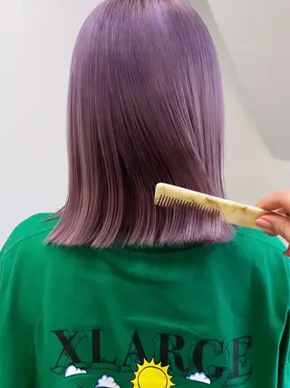 ミディアム カラー nendo_hair所属・ハイトーン/ボブ 🎀sonokaのヘアスタイル