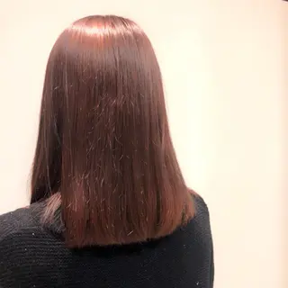 ミディアム カラー 森 邑奈のヘアスタイル