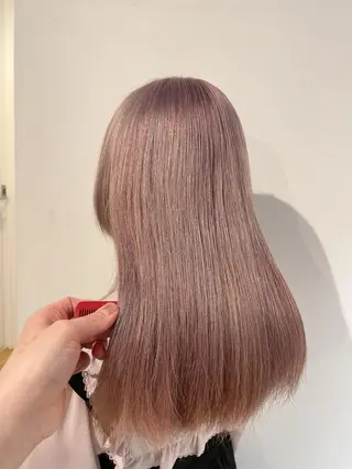 ロング カラー ヘアアレンジ にいた　かづしげのヘアスタイル