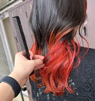 セミロング カラー 日韓レイヤー🇰🇷 艶カラー/ナカネのヘアスタイル