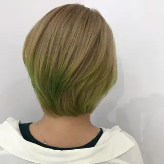 ショート カラー 天王寺の美容師 わだひろしのヘアスタイル