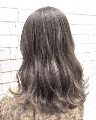 ロング カラー パーマ ヘアアレンジ ♡透け感カラー 大賀哲平♡のヘアスタイル