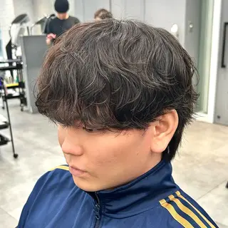 パーマ メンズ 韓国ヘア🇰🇷 メンズパーマ/つかさのヘアスタイル