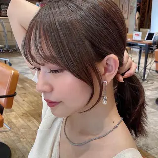 セミロング 🧡くびれヘア/前髪 顔周り🧡久原結衣のヘアスタイル