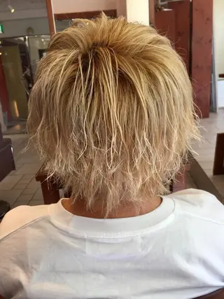 ショート カラー パーマ ヘアアレンジ メンズ メンズパーマの巨匠 鈴木純のヘアスタイル