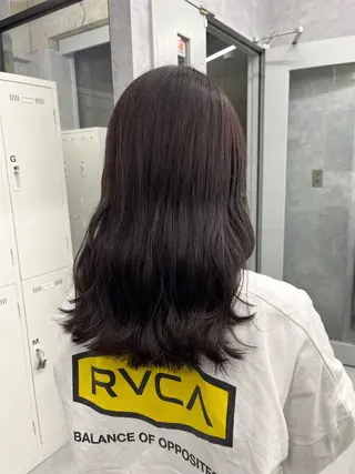 セミロング カラー yuri🌼 NUMBER 天王寺のヘアスタイル