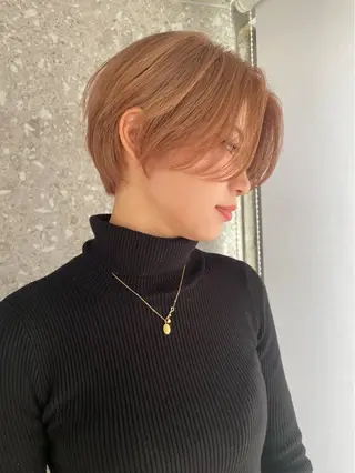 ショート cinq   PROJECT所属・ミルクティーベージュ /ボブ/あげは🎀のヘアスタイル