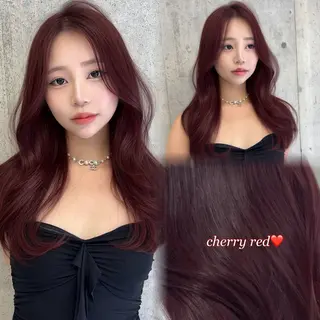 ロング カラー 縮毛矯正/美髪カラー 松田空優哉のヘアスタイル