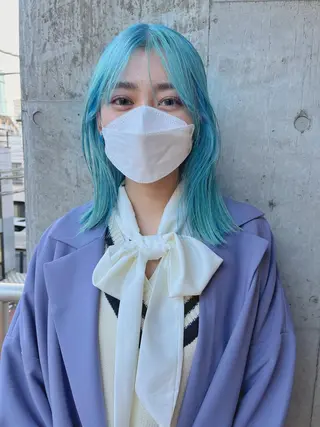 ミディアム ハイトーンNo.1✨ パーマ✨イマイタツヤのヘアスタイル