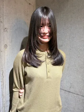 ロング カラー ヘアアレンジ 南堀江/艶髪カラー /masami🩵のヘアスタイル