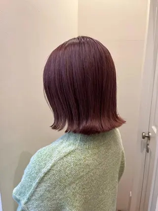 ミディアム 暖色カラー/似合わせ カット/名古屋/辻のヘアスタイル