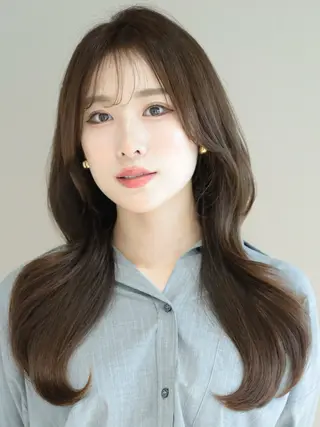 ロング カラー 髙木美緒🌿 レイヤー/アレンジのヘアスタイル