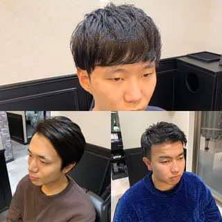 ショート カラー パーマ 池田達也anyhow /副店長のヘアスタイル