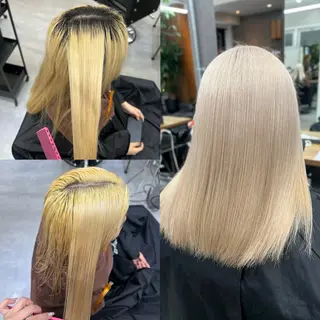 セミロング カラー いろあそび所属・12月限定🉐カット モデル募集🉐のヘアスタイル