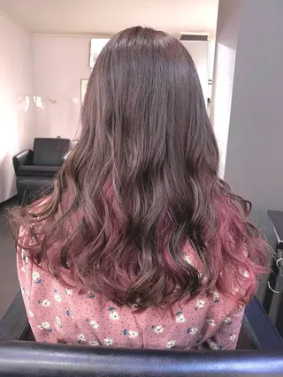 ロング カラー 神野 洸都のヘアスタイル