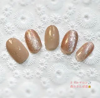 ネイル 森のさんぽ道所属・ショートネイル 森のさんぽ道のネイルデザイン