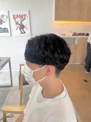 ショート パーマ メンズ メンズパーマ/新潟/ 万代／田崎亮🌟のヘアスタイル