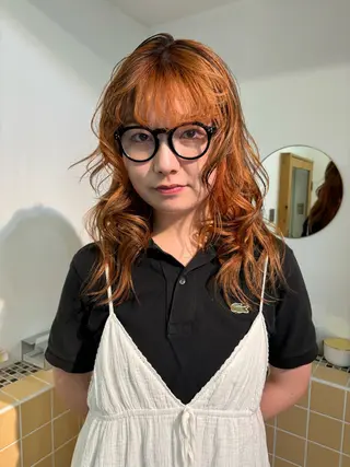 セミロング カラー sakura🌸 レイヤー/韓国ヘアのヘアスタイル