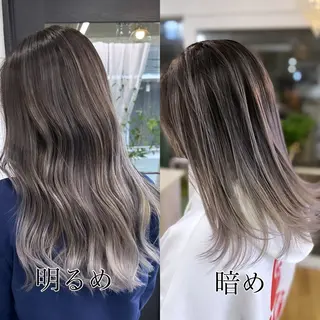 セミロング カラー ヘアアレンジ 久米 治仁のヘアスタイル