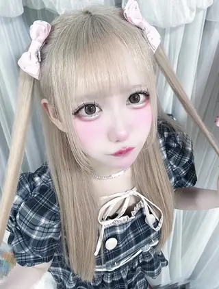 ロング カラー ハイトーン/ペール カラー/めい🎀のヘアスタイル