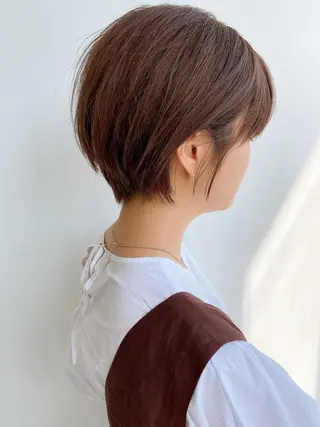 ショート カラー パーマ ヘアアレンジ メンズ キッズ ネイル マツエク・マツパ ショート/ボブ/ パーマ/柏原良亮のヘアスタイル