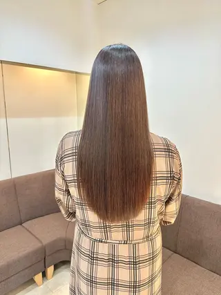 ロング TAYA大阪上本町所属・【ダブルカラー/縮毛 矯正】十場のヘアスタイル