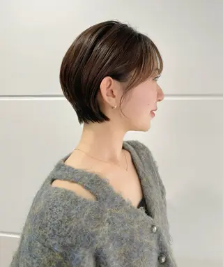 ショート 縮毛矯正/ハイトーン /パーマ/前原汐🎐のヘアスタイル