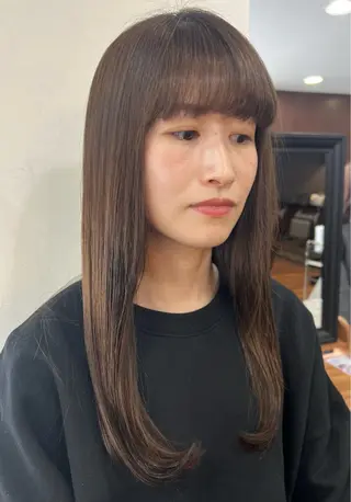 ロング 韓国ヘア 🎀華澄のヘアスタイル