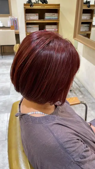 ミディアム Cloe 銀座 【クロエ ギンザ】所属・ハイトーン/暖色 カラー/maoのヘアスタイル