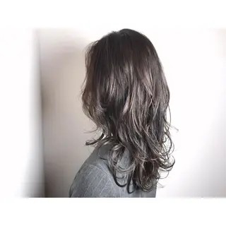 ミディアム セミロング ロング カラー パーマ ショート/レイヤー なら石井知希のヘアスタイル