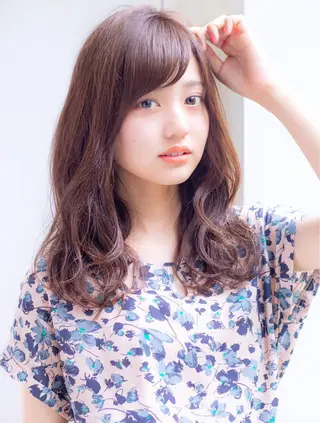 セミロング カラー パーマ ❣️モテ髪❣️佐野 圭佑のヘアスタイル