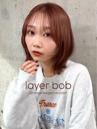 ショート カラー yuuka/ボブ/ダ ブルカラー/髪質改善のヘアスタイル