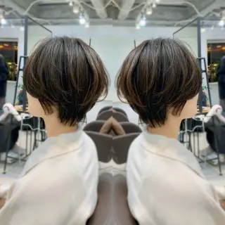 ショート カラー 前田 健太のヘアスタイル