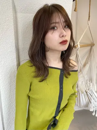 セミロング cocoluana(ココルアナ)所属・韓国風ヘア専門 🇰🇷Noaのヘアスタイル