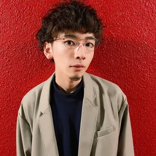 ショート パーマ メンズ CODE.LINE所属・中川 竜誠のヘアスタイル