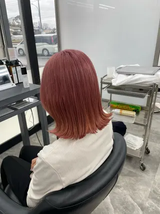 ミディアム 🧋ミルクティーカラ ー🧋特化小林拓登のヘアスタイル