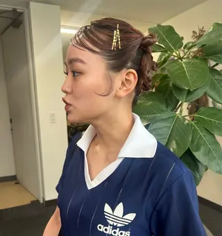 ヘアアレンジ 市川 蘭のヘアスタイル