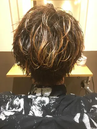 ショート ミディアム メンズ ЯH by GYD所属・清水 純のヘアスタイル