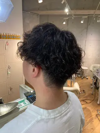 パーマ メンズ 🧸プルエクステ❤︎ ネイルKAO🧸のヘアスタイル