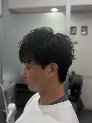 ショート パーマ メンズ パーマ特化 スタイリスト石田のヘアスタイル