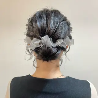 ミディアム ヘアアレンジ Riru🍒レイヤー 透明感カラー🍒のヘアスタイル