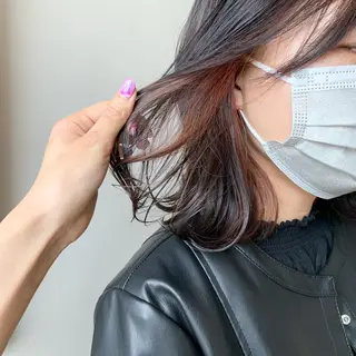 ミディアム カラー SALOWIN名古屋栄店所属・Yuuki🌷名古屋 栄 カラー/ボブのヘアスタイル