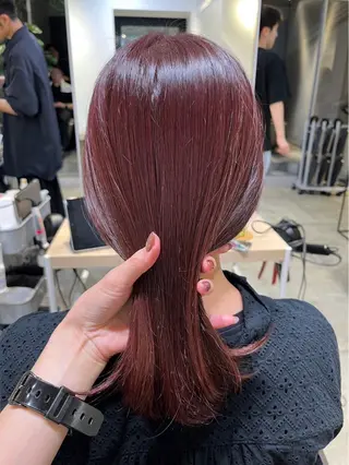 セミロング カラー FILMS横浜所属・Watanabe Maiのヘアスタイル