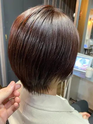 ショート カラー ヘアアレンジ ✨前田 優・2拠点✨ ✨恵比寿・札幌店✨のヘアスタイル
