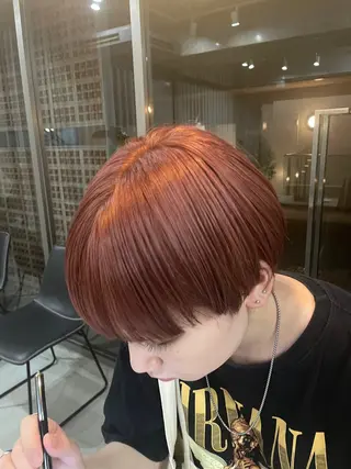 ショート カラー 吉田一輝 外国人パーマのヘアスタイル