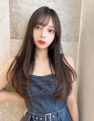 ロング 酒井 里穂のヘアスタイル